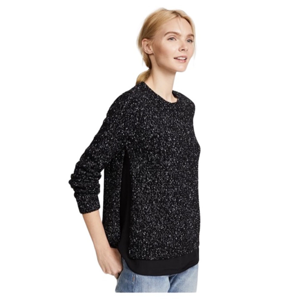 Club Monaco Kaelane Mixed Media Pullover Sweater